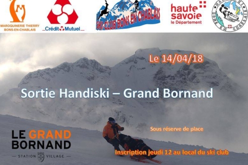 Sortie Handiski Le Grand Bornand - 14 Avril 2018
