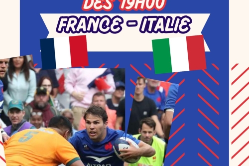 France vs Italie sur écran géant le 6 octobre