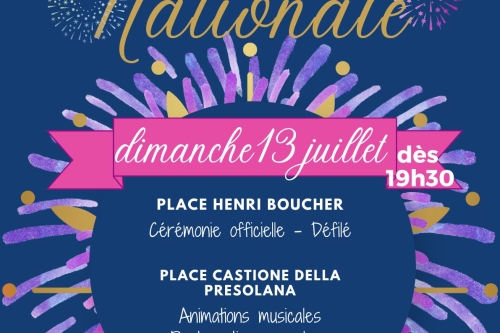 fete nationale à Bons le 13 juillet avec le club