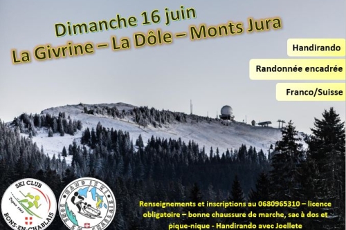 Dimanche 16 juin - La dôle/La Givrine
