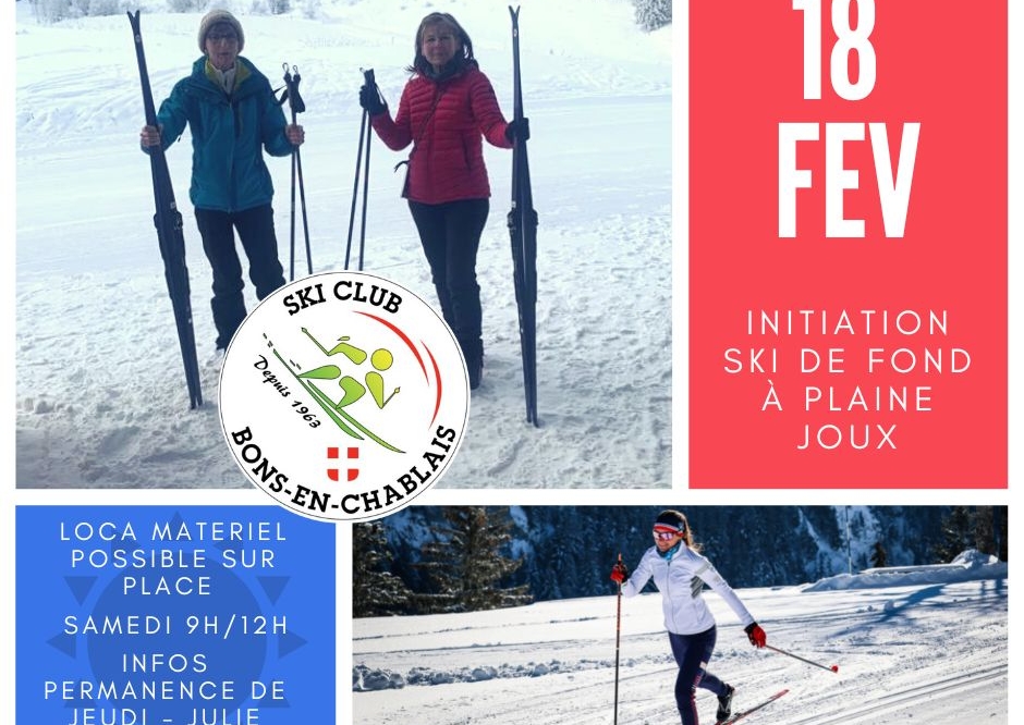 18 février : initiation ski de fond