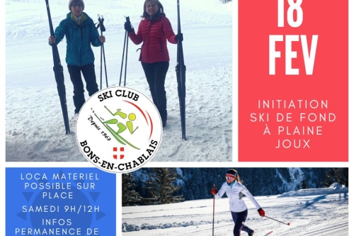 18 février : initiation ski de fond