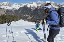 Raquettes à avoriaz mars